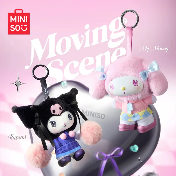 MINISO China - Kuromi ‘Moving Scene’ Vinyl Plush Keychain