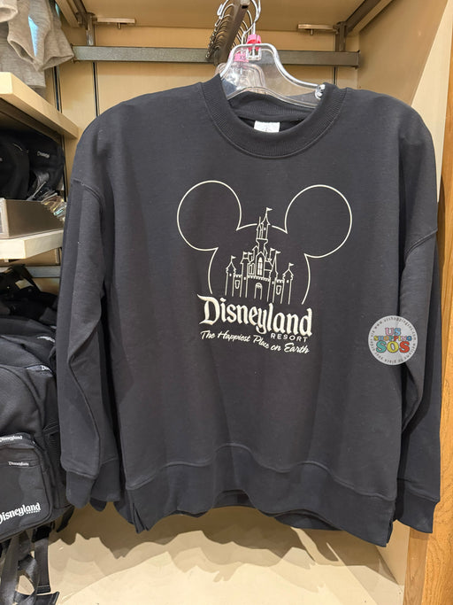 DLR/WDW - Mickey Icon Castle Park Logo Black Pullover (Adult)