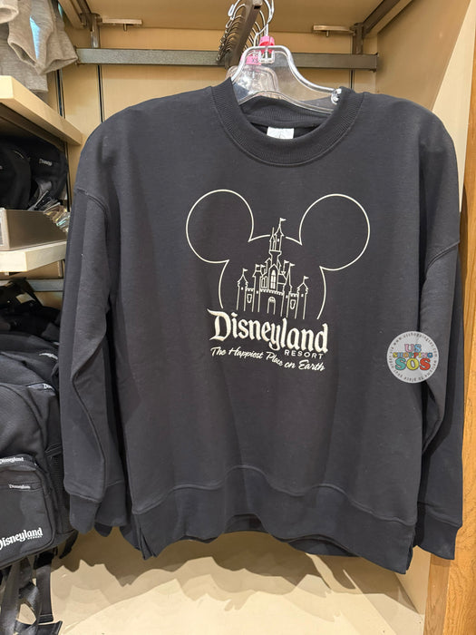 DLR/WDW - Mickey Icon Castle Park Logo Black Pullover (Adult)