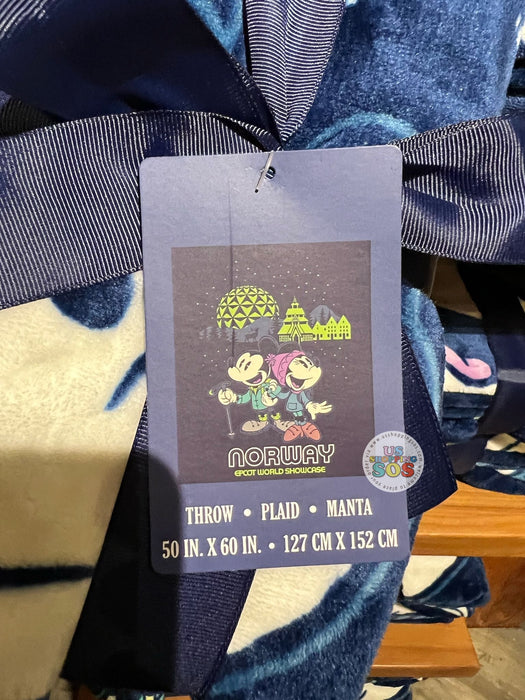 WDW - Epcot World Showcase Norway 🇳🇴 - Mickey and Minnie Aurora Time 2025 - 50” x 60” Blanket