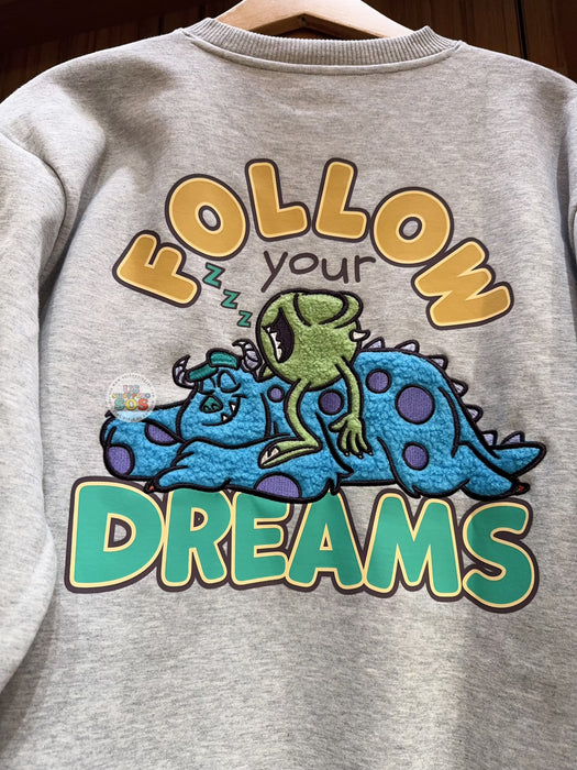 HKDL - Sulley & Mike Wazowski ‘Follow your Dreams’ Pullover Sweatshirt for Adults