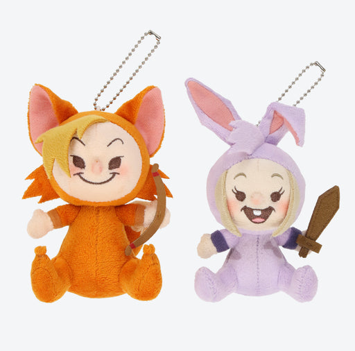 TDR - Fantasy Springs "Peter Pan Never Land Adventure" Collection x Lost Childen "Fox & Rabbit" Plush Keychains Set
