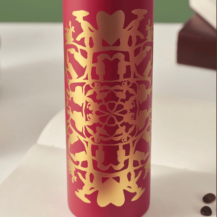 Starbucks China - Andersen's Fairy Tales Silhouette 2023 - 9. Gold & Red Stainless Steel ToGo Bottle 500ml