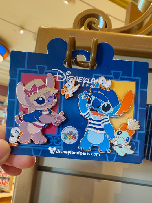 DLP - Stitch & Angel Paris Pin Set