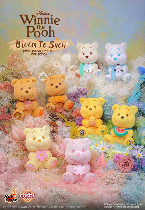Hot Toy Cosbi - Winnie the Pooh ‘Bloom to Snow’ Plush Keychain Blind Box