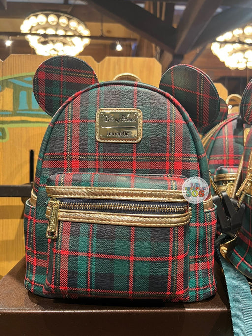 DLR/WDW - Christmas 2025 - Loungefly Green Red Plaid Backpack