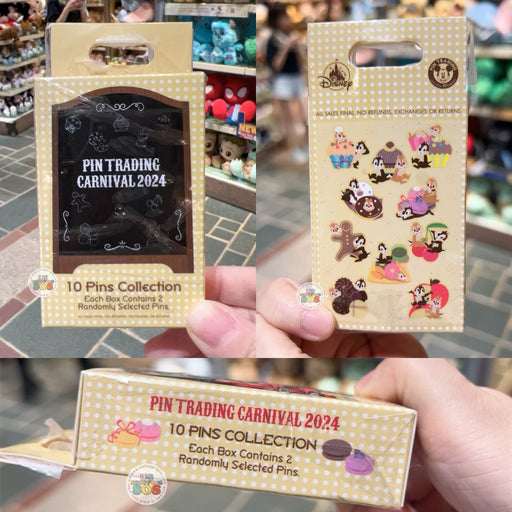 HKDL - Pin Trading Carnival 2024 Mystery Box With 2 Random Collectable Pins