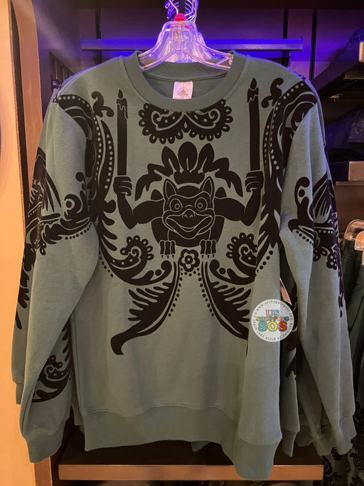 DLR/WDW - Haunted Mansion - Gargoyle Candle Holders Dark Green Pullover (Adult)