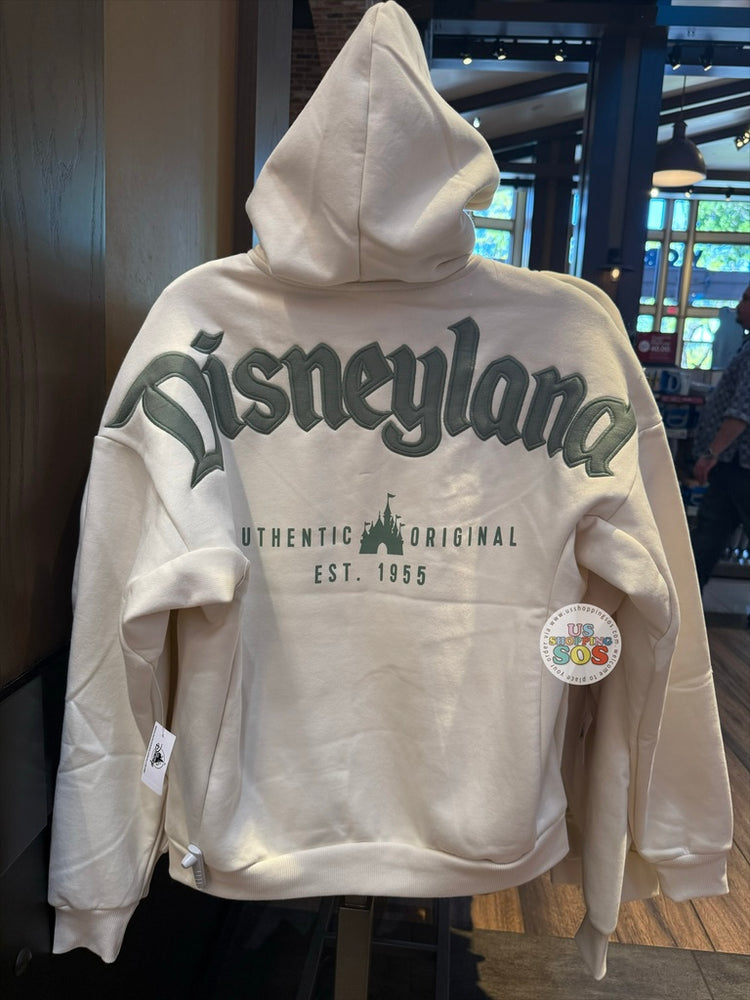 DLR/WDW - Park Logo Authentic Castle Original Cream Zip Hoodie Jacket (Adult)