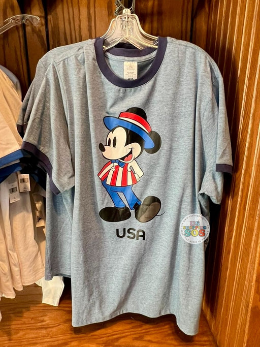 WDW - Epcot World Showcase - Mickey USA Ringer T-shirt (Adult)