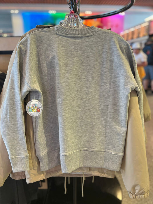 DLR/WDW - Mickey Icon Castle Park Logo Light Grey Pullover (Adult)
