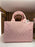 DLR/WDW - Disney’s Once Upon A Bag - D, Mickey & Castle Light Pink Monogamy Crossbody Tote