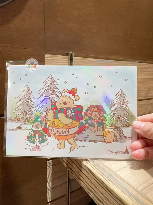 HKDL - 2025 Winnie the Pooh & Friends Christmas x Winnie the Pooh & Friends Post Card