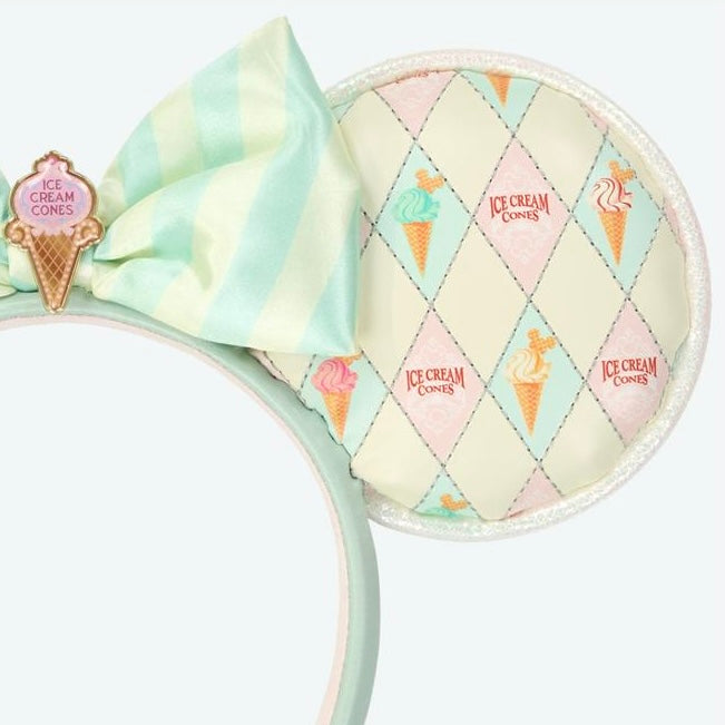 TDR - Ice Cream Cone Ear Headband (Release Date: March 9, 2026)