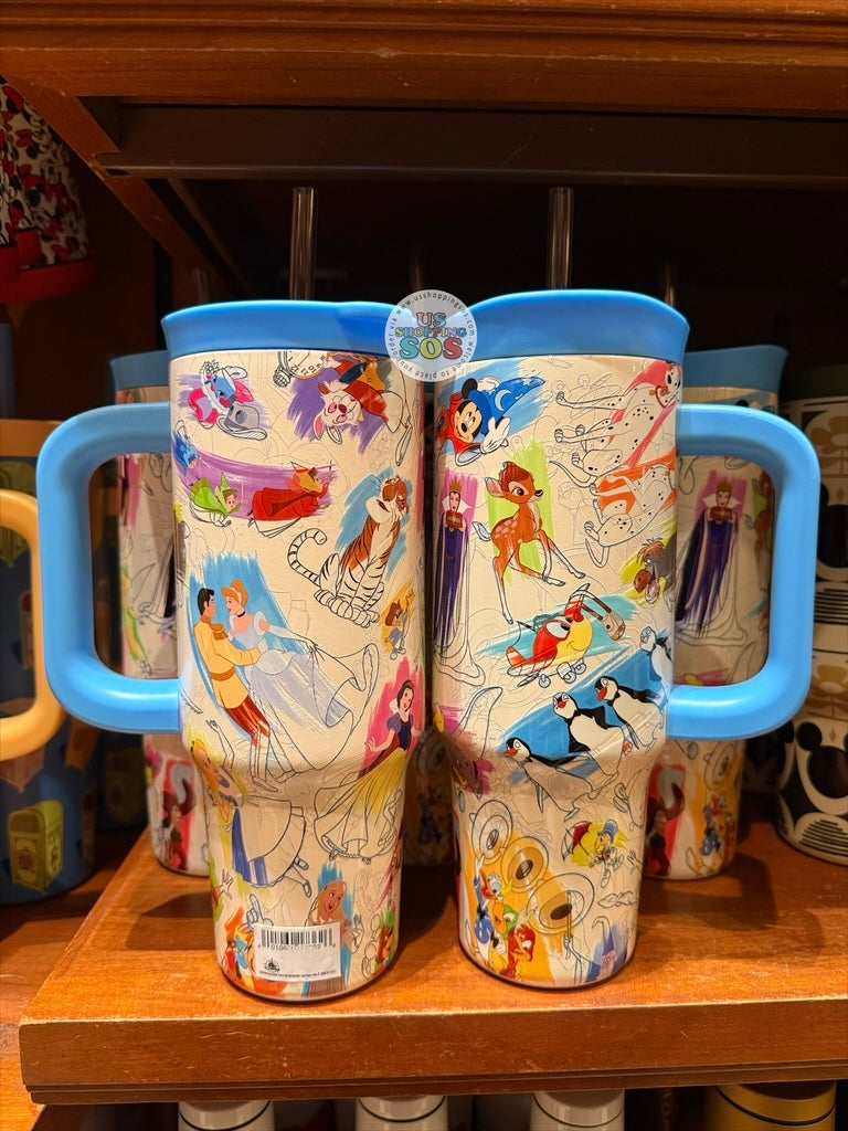 DLR/WDW - Disney Parks Sketchbook Stainless Steel ToGo Tumbler