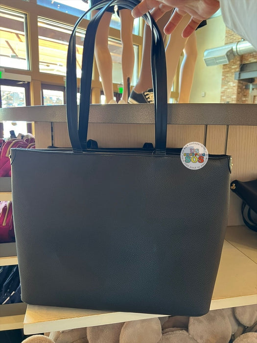 DLR/WDW - Minnie Mouse Black Imitation Leather Big Tote Bag