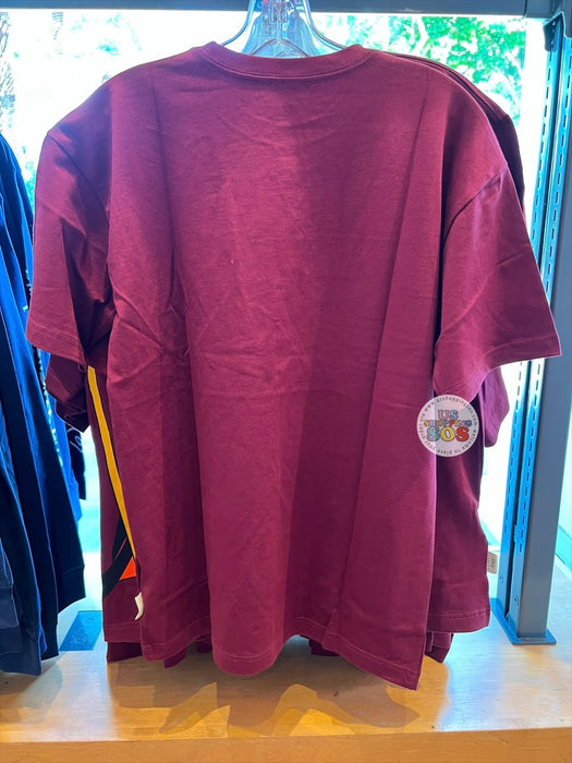 DLR/WDW - Aladdin 2026 - Jafar and Iago Park Logo Maroon Graphic T-shirt (Adult)