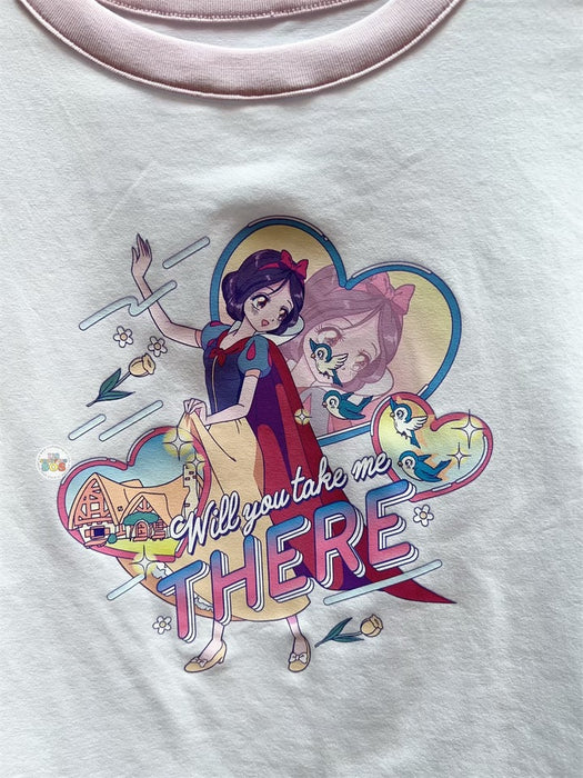 HKDL -Snow White "Will you take me THERE" Crop Top or Short T Shirt for Adults