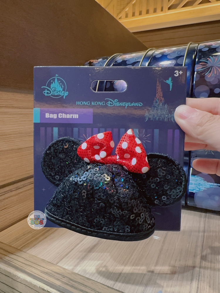 HKDL - Hong Kong Disneyland 20th Anniversary “Magic Night” Collection x Minnie Mouse SouvenEAR Mini Party Hat Keychain/Bag Charm