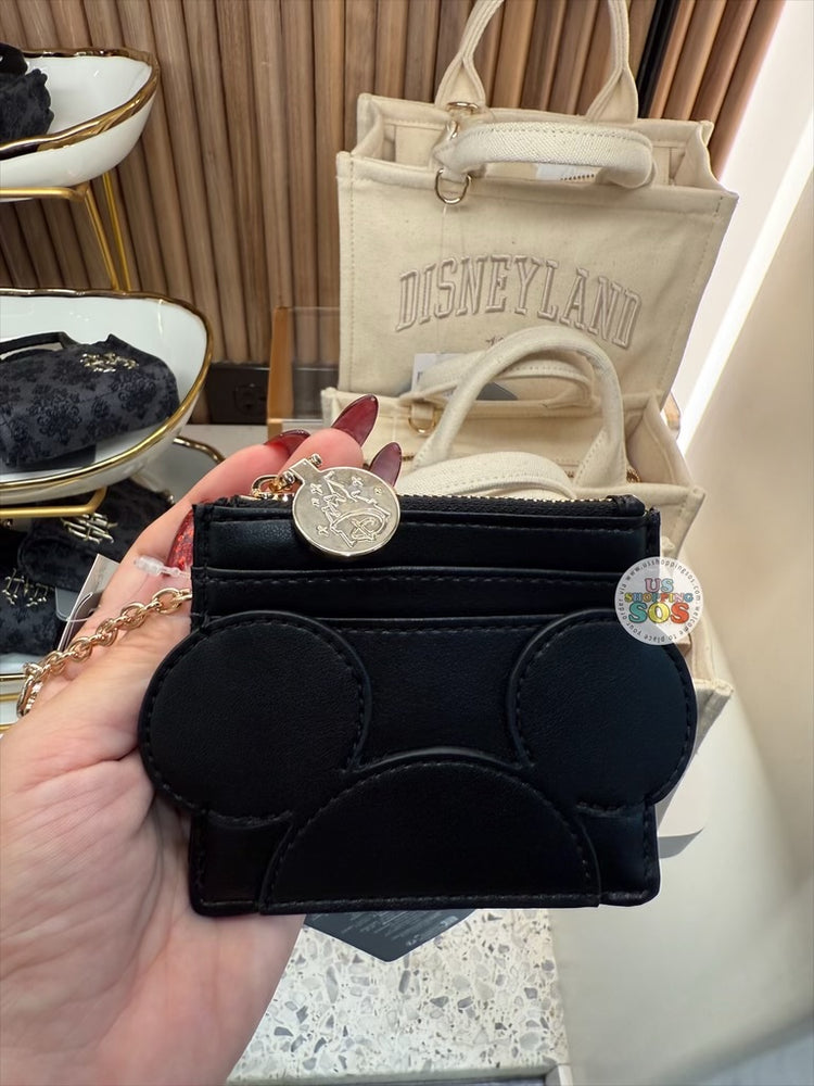 DLR/WDW - Disney’s Once Upon A Bag - Mickey Icon Black Card Wallet