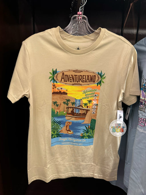 DLR - Disneyland Must-See Land - Adventureland "Disneyland Resort" Tan Graphic T-shirt (Adult)