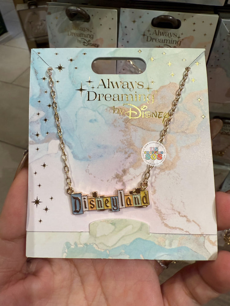 DLR/WDW - Always Dreaming by Disney - Disneyland Marquee Necklace
