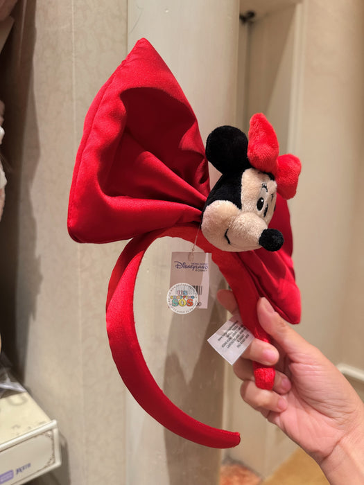 HKDL - Minnie Mouse Big Bow Headband (Color: Red)