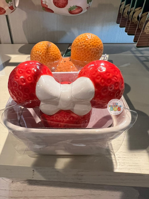 DLR/WDW - Mickey & Minnie's Fruit Stand 2026 - Orange & Strawberry Salt/Pepper Shaker
