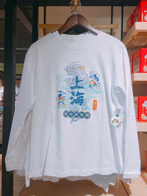SHDL - 2024 Mickey & Minnie Mouse Travel in Shanghai Collection x Long Sleeve T Shirt for Adults