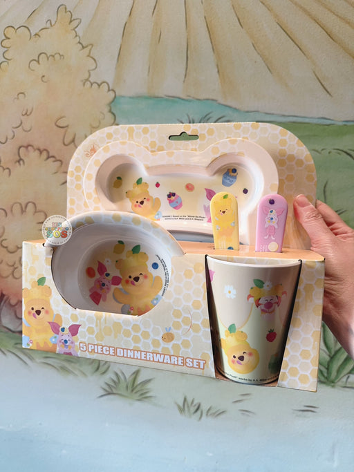 HKDL - Winnie the Pooh Lemon Honey Collection x Winnie the Pooh & Piglet 5 Pieces Dinnerware Set