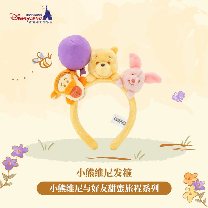 HKDL - 2026 Winnie the Pooh and Family Honey-Filled Adventure Collection x Winnie the Pooh & Friends Plushy Headband