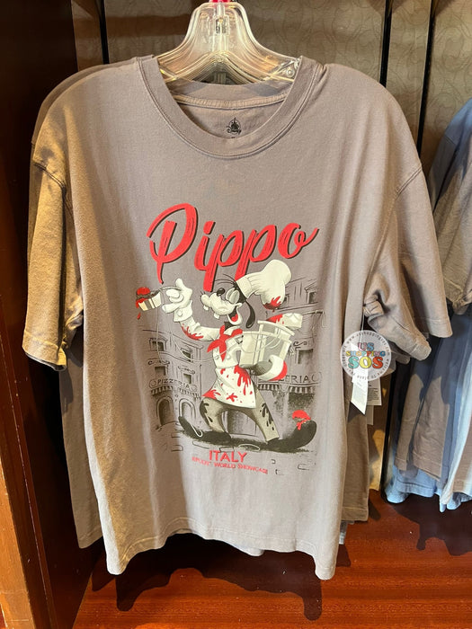 WDW - EPCOT World Showcase - Italy Chef Goofy “Pippo” Earth Grey Graphic Tee (Adult)