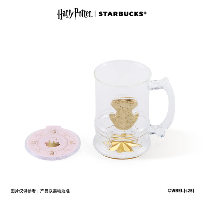 Starbucks China - Harry Potter x Starbucks - Hogwarts Castle Glass with Light-Up Coaster 900ml