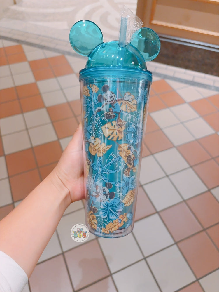 SHDL - Mickey Mouse & Flowers All Over Print with Ear Cold Cup