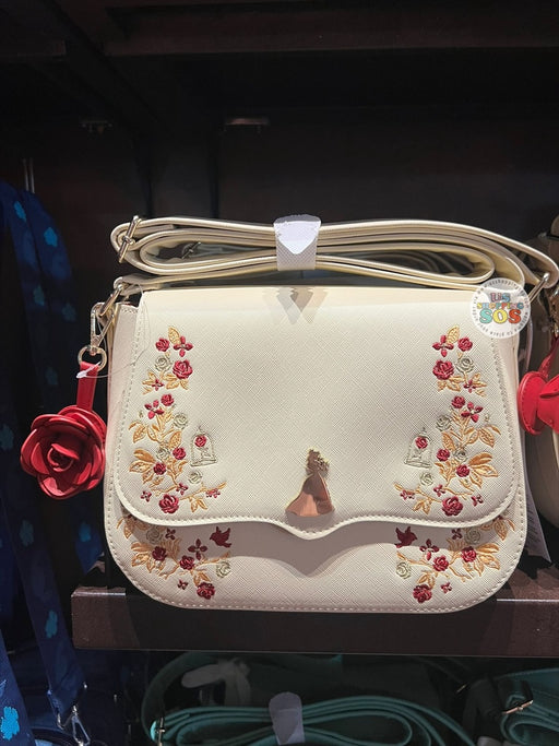 DLR/WDW - Beauty and the Beast - Loungefly Belle Silhouette Floral Crossbody Bag