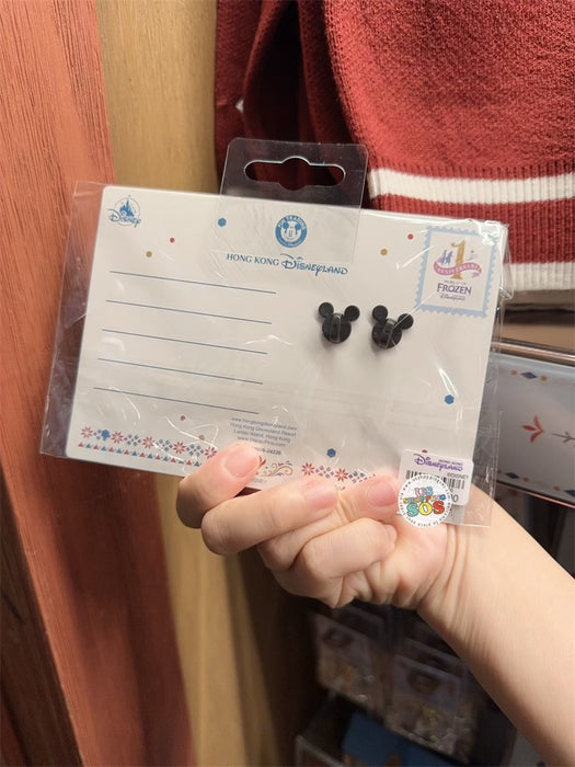 HKDL - World of Frozen 1st Anniversary x Elsa & Anna Badge & Post Card Set