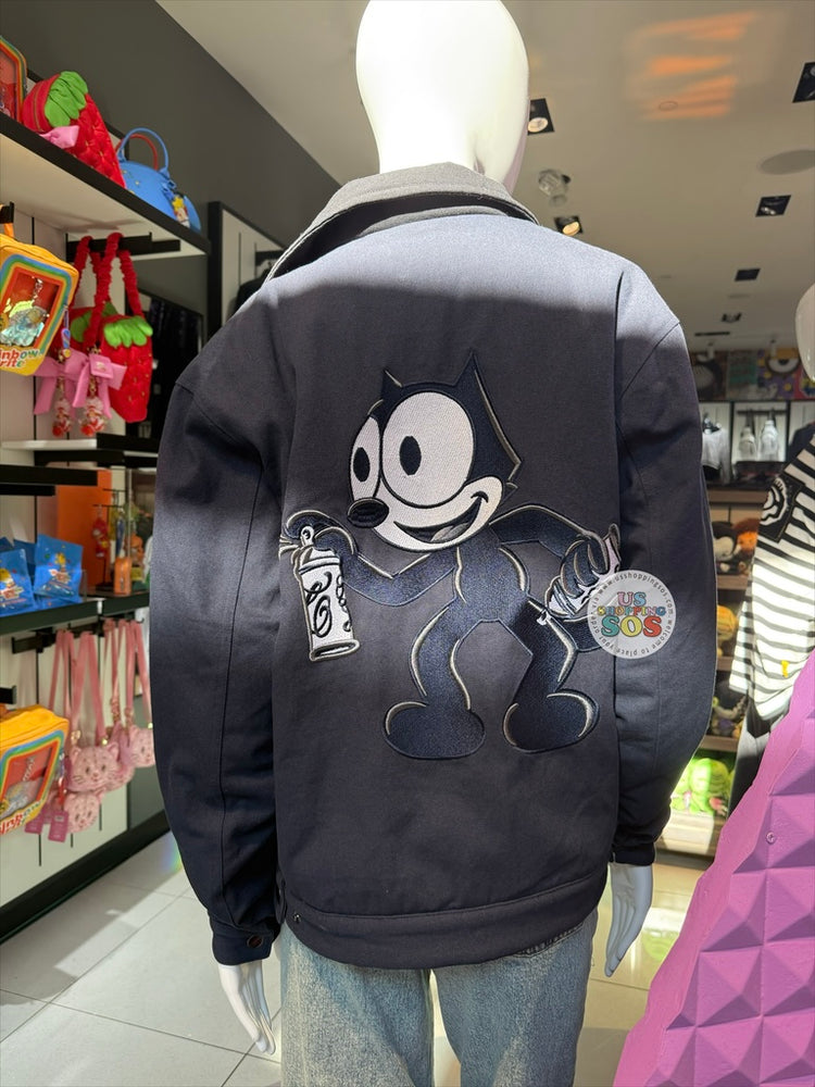 Universal Studios - Felix the Cat - Black Navy Zip Jacket (Adult)
