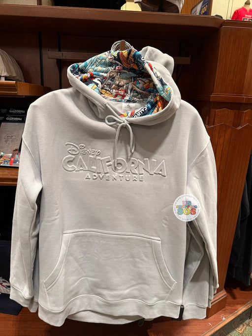 DLR - Disney California Adventure Park Skyline 2026 - Light Grey Hoodie Pullover (Adult)