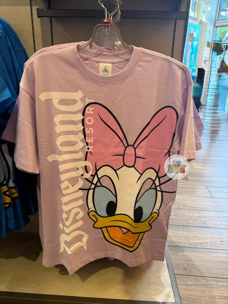 DLR/WDW - Daisy Duck Big Face Park Logo Soft Lilac Graphic Tee 2026 (Adult)