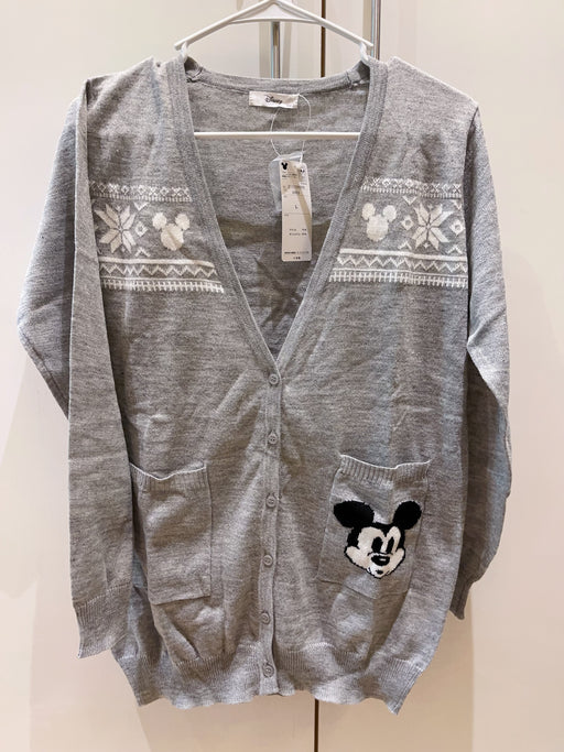 Japan Exclusive - Mickey Mouse Lightweight V-Neck Cardigan Sweater for Adults Size L