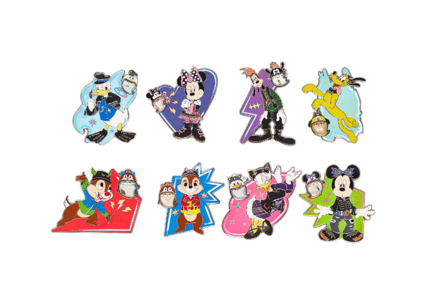 HKDL - 2026 Disney Halloween - Mickey and Friends Spooky Rock Band Collection x Mystery Pin Set