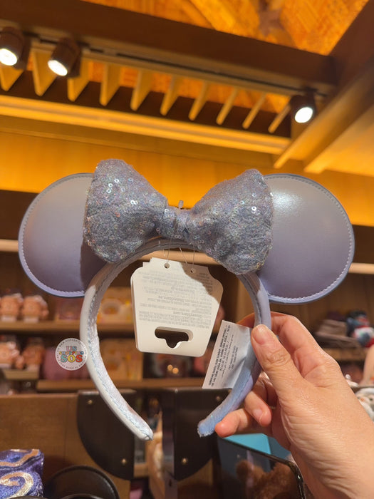 HKDL - Minnie Mouse Winter Blue Iridescent Sequin Ear Headband