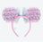 TDR - Minnie Mouse Ruffle ‘Pink & Geey’ Ears Headband (Release Date: Apr 17, 2025)