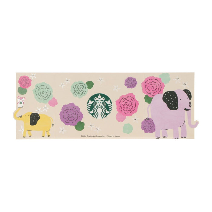 Starbucks Japan - Mother’s Day 2024 - Beverage Card Elephant Carnation (Release Date: April 10)