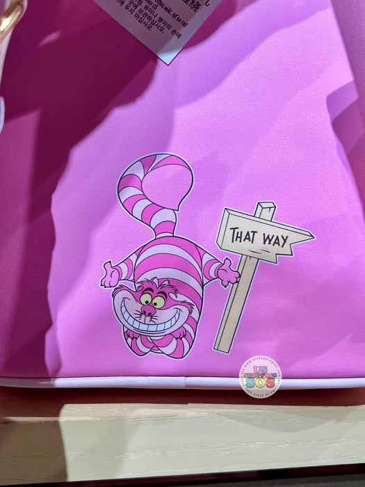 DLR/WDW - Alice in Wonderland - Loungefly Cheshire Cat Pastel Fuzzy Chenille Backpack