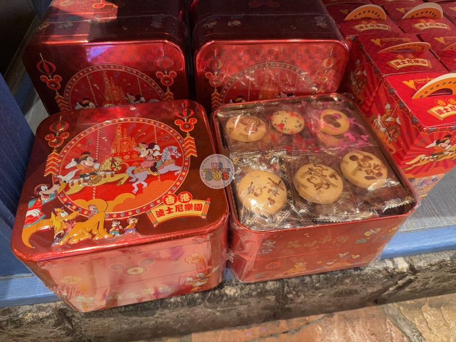 HKDL - 2026 Mickey & Friends Year of the Horse Chinese New Year Collection x Mickey & Friends Belgian Cookies 2 Tiers Box Set