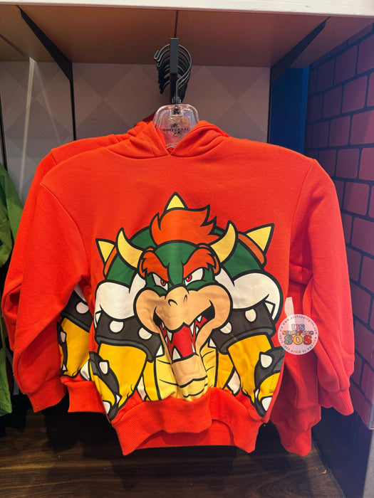 Universal Studios - Super Nintendo World - Bowser Big Face Hoodie Pullover (Youth)