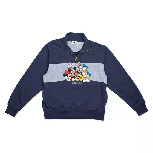 HKDS - Mickey Mouse and Friends Half Zip Sweater for Adults, Walt Disney World
