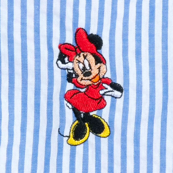 HKDS - Mickey Mouse and Friends Woven Striped Shirt for Adults