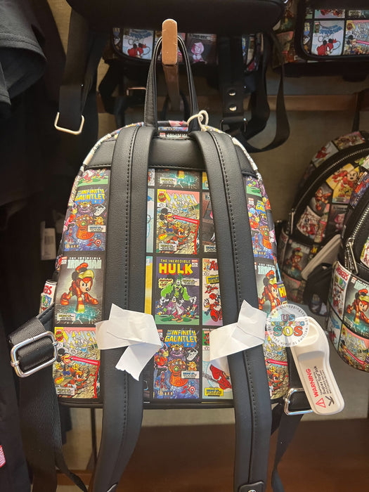 DLR/WDW - Disney100 Marvel x Mickey & Friends - Loungefly All-Over-Print Comics Backpack